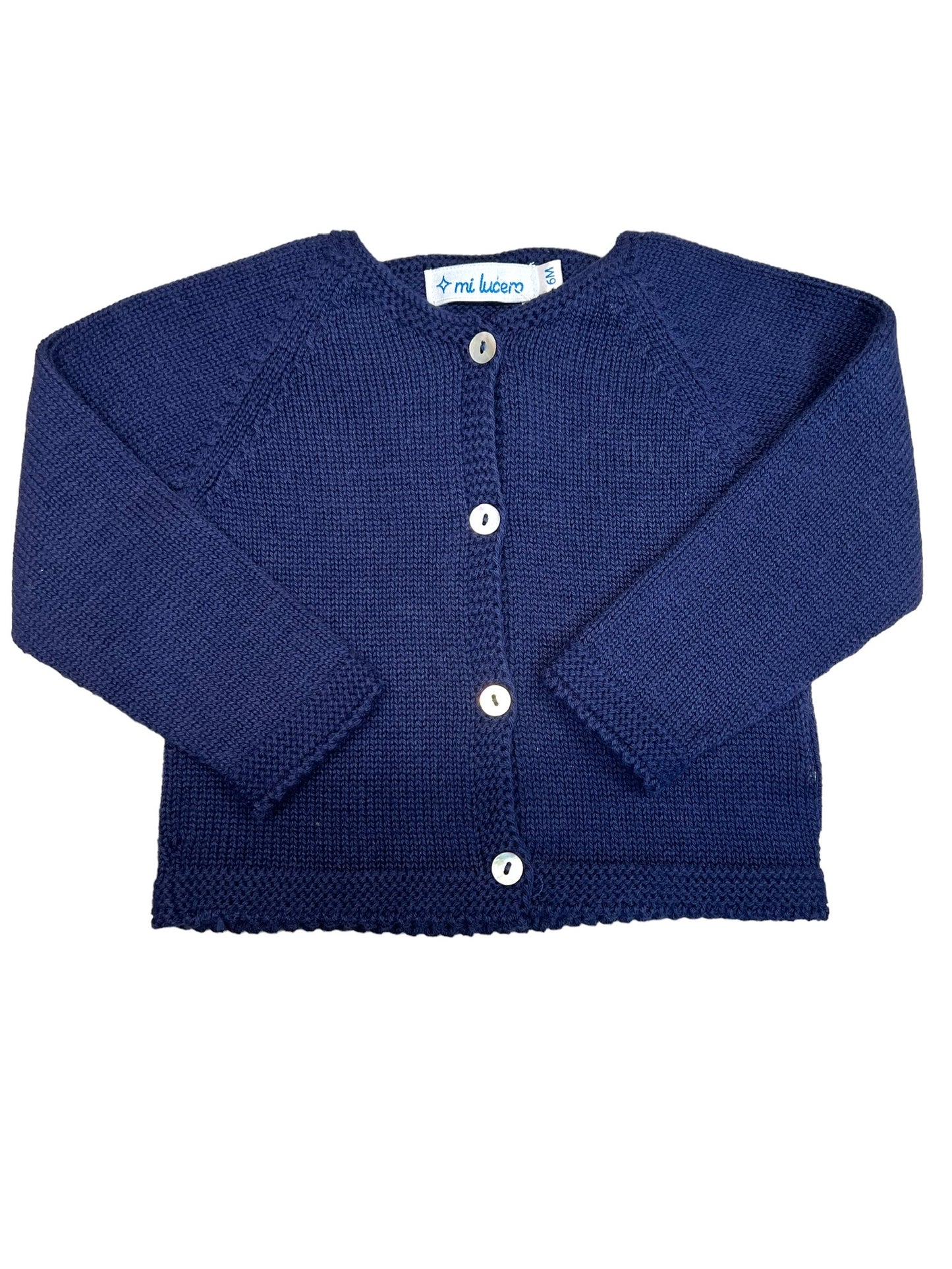 Four Button Cardigan - Navy
