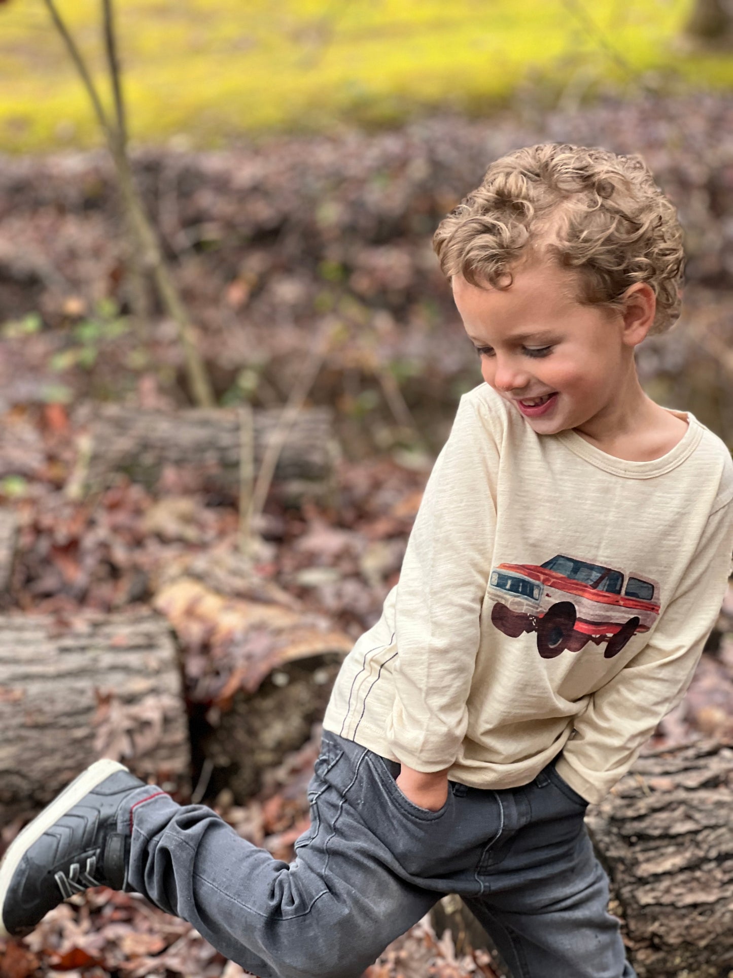 Bronco Raglan Printed Tee
