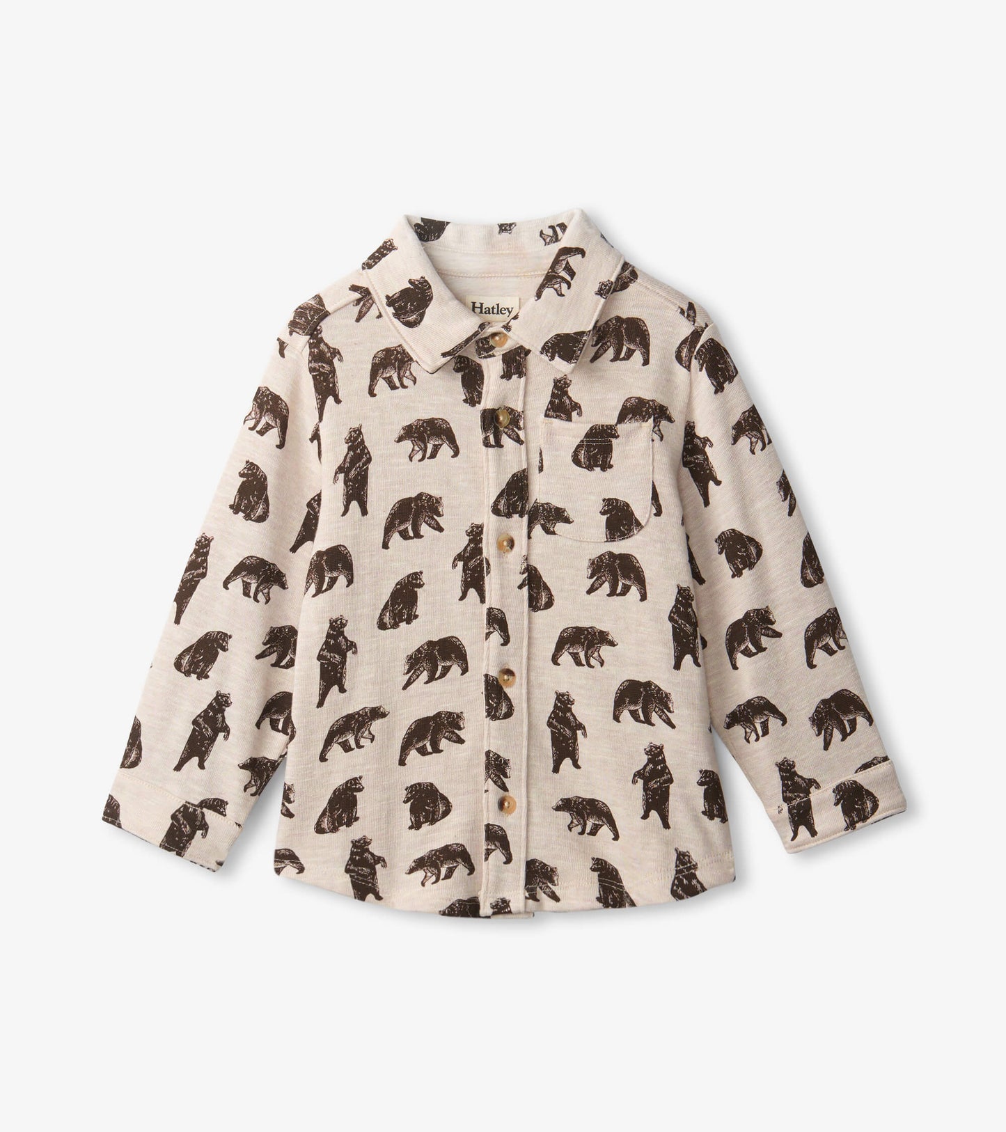 Brown Bear Button Down Shirt