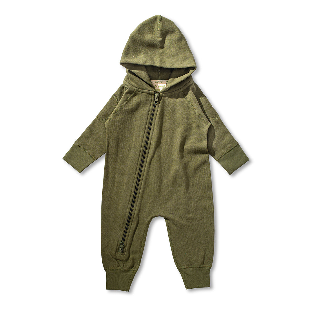 Mistletoe Green Winter Zipsuit