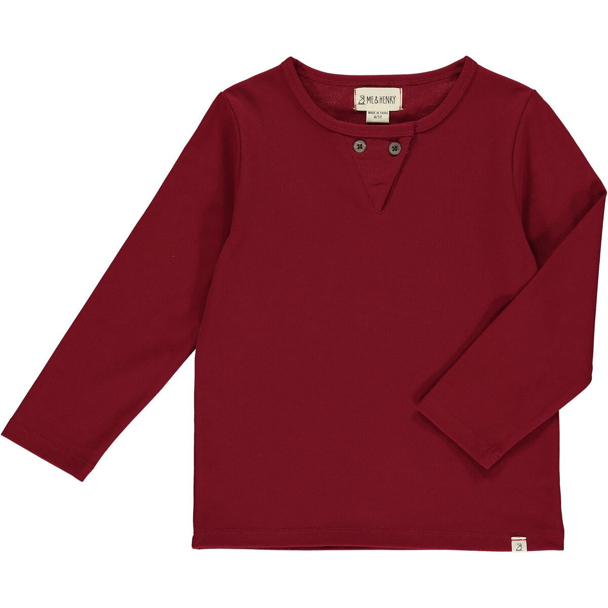 Pique Henley - Red