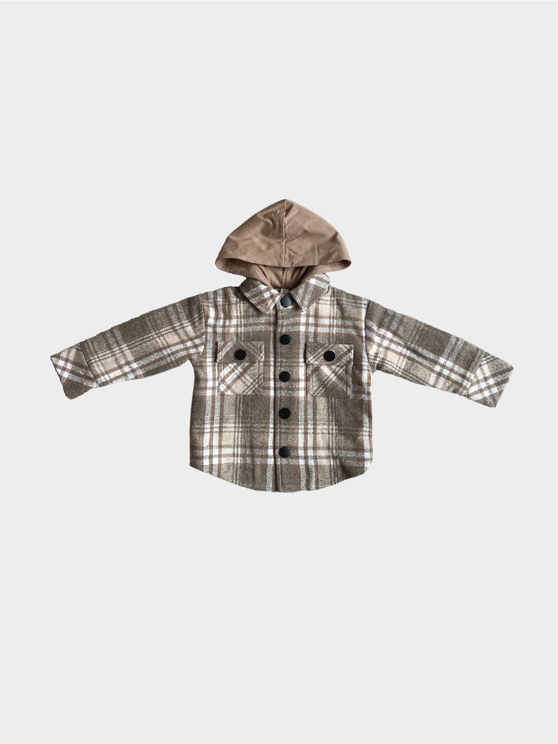 Hooded Shacket | Wheat