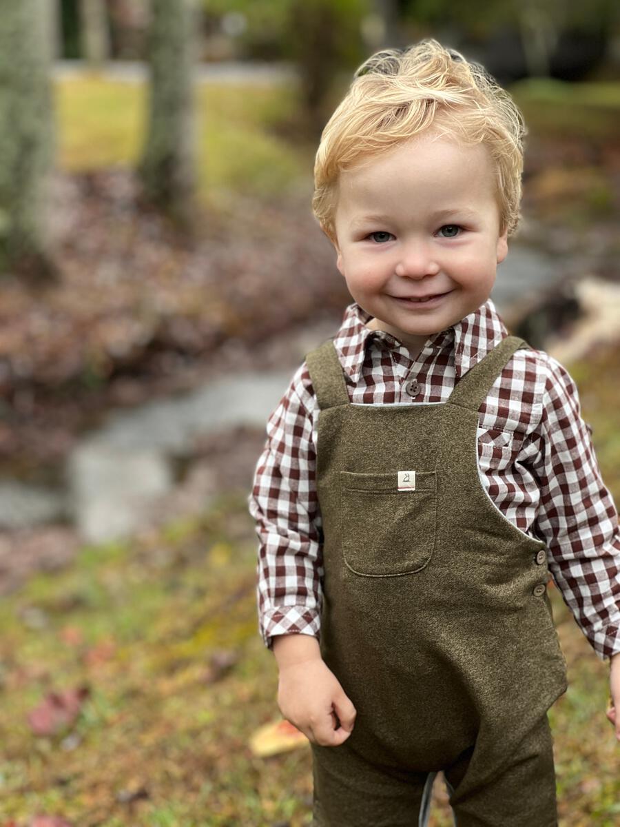 Jersey Overalls - Heathered Green