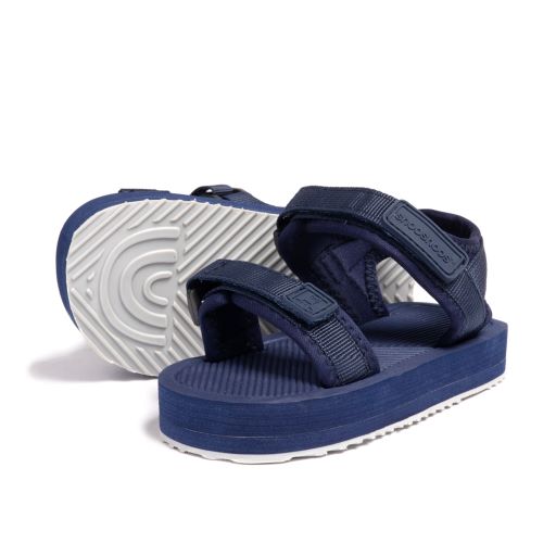 June Rogers Sandal - Navy Blue/Grey