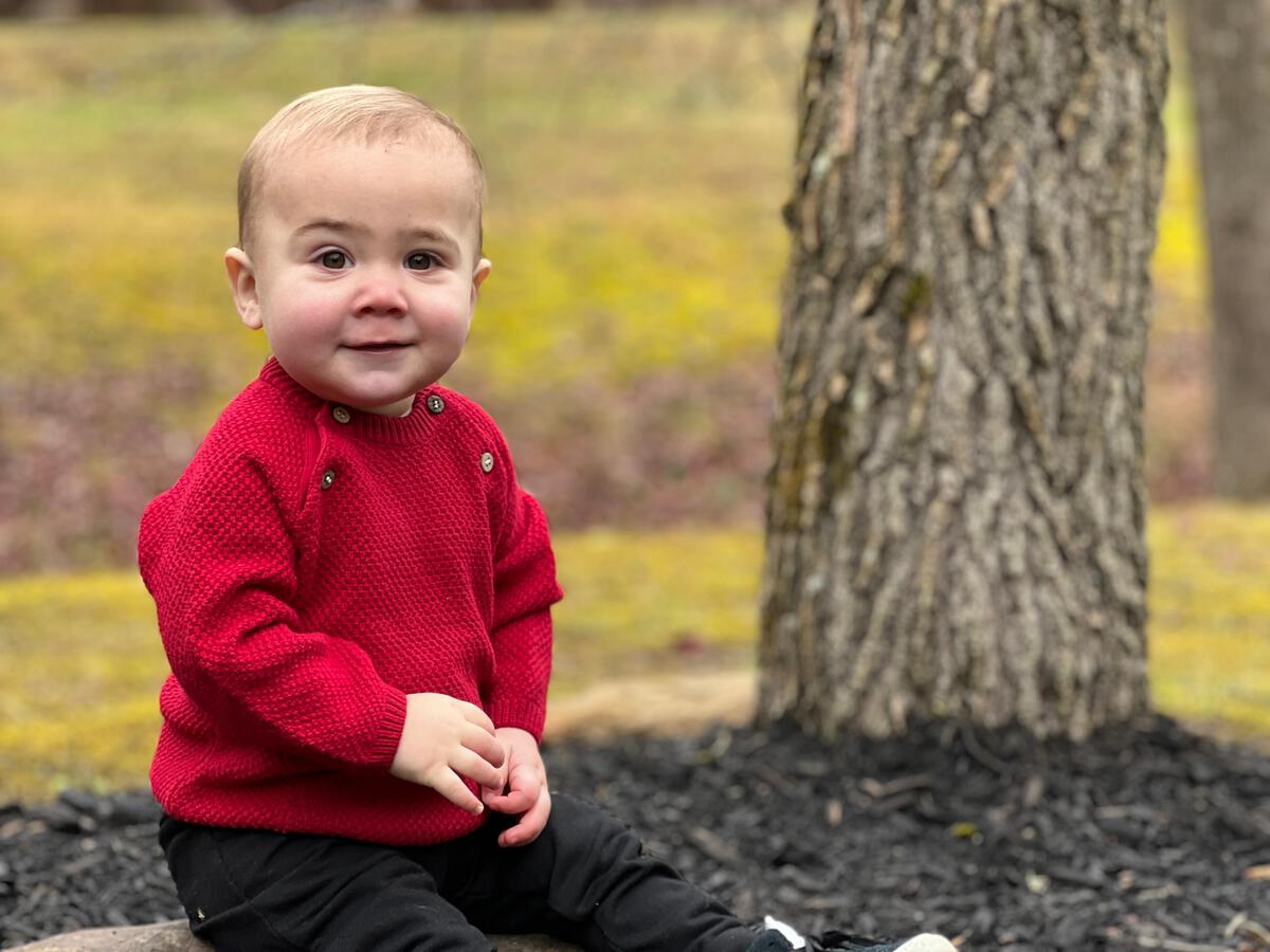 Morrison Baby Sweater - Red