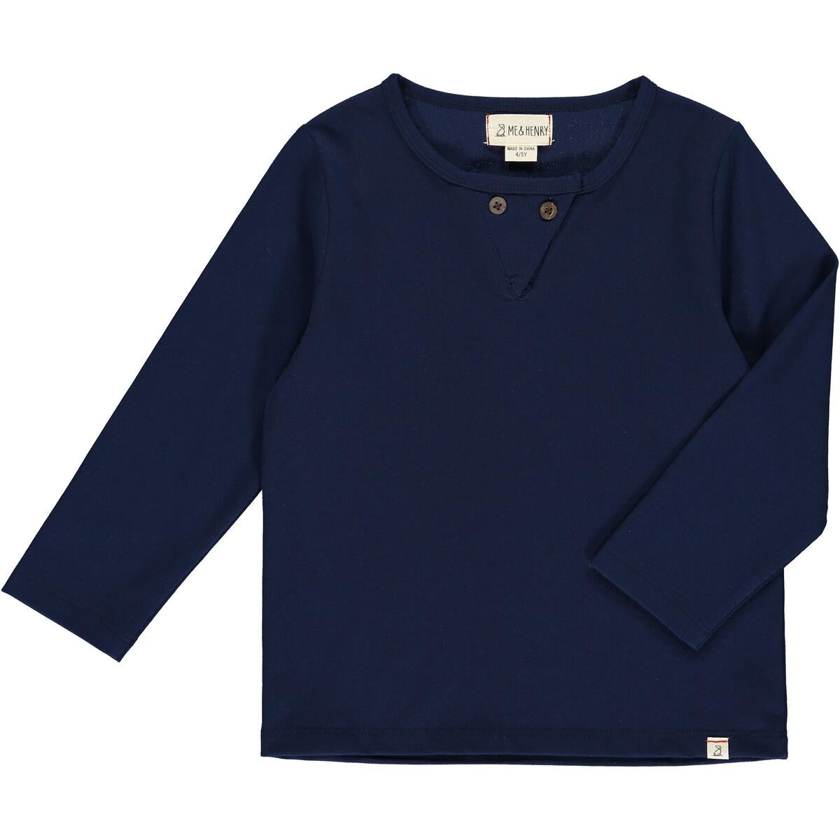 Pique Henley - Navy