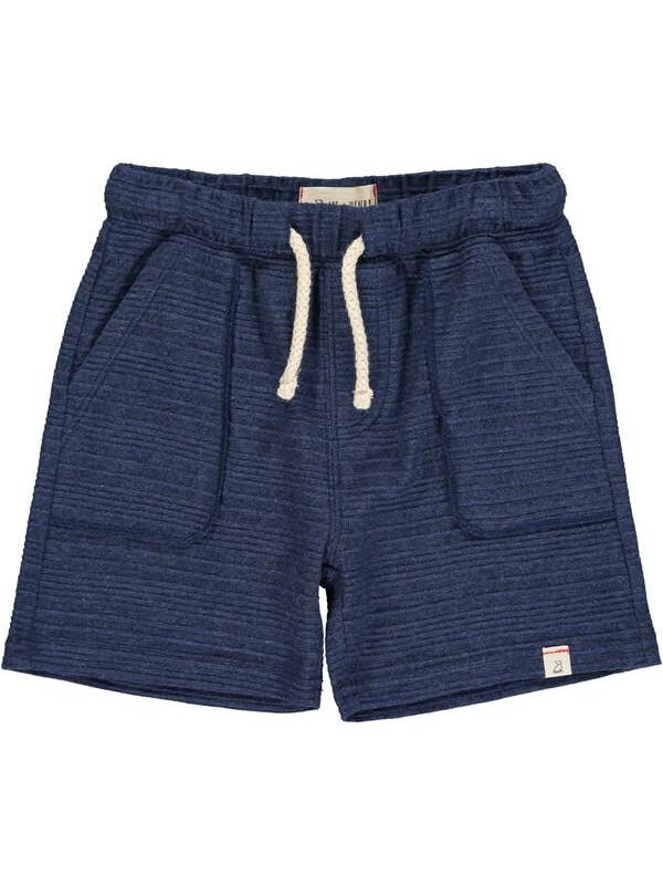 Navy Ribbed Shorts
