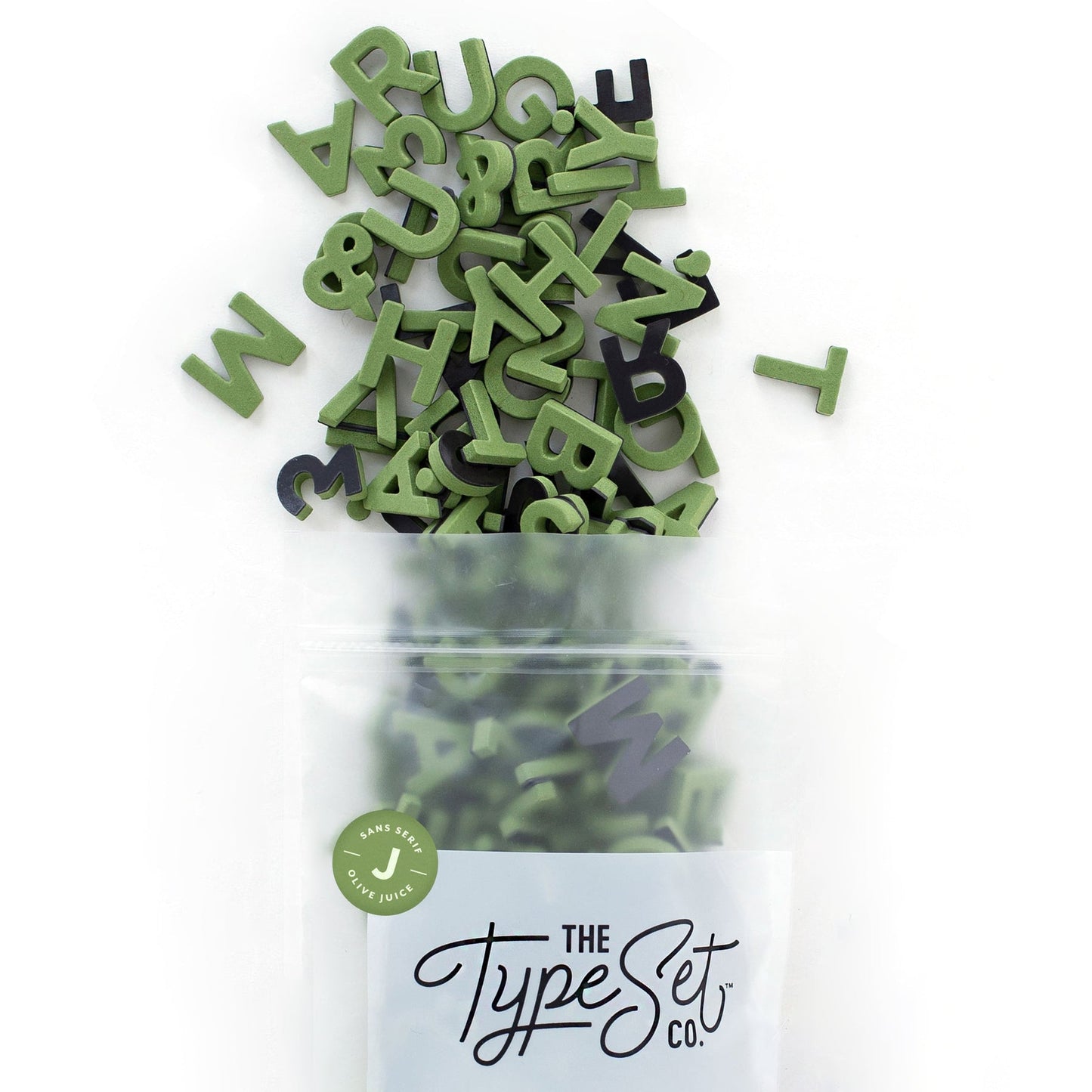 1-Inch Olive Juice Magnetic Letters