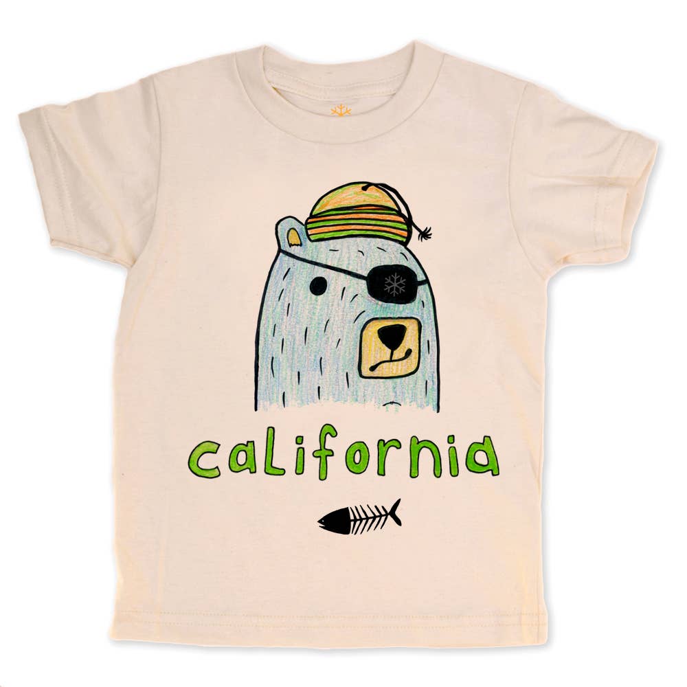 Pirate Bear - Natural Organic Tee