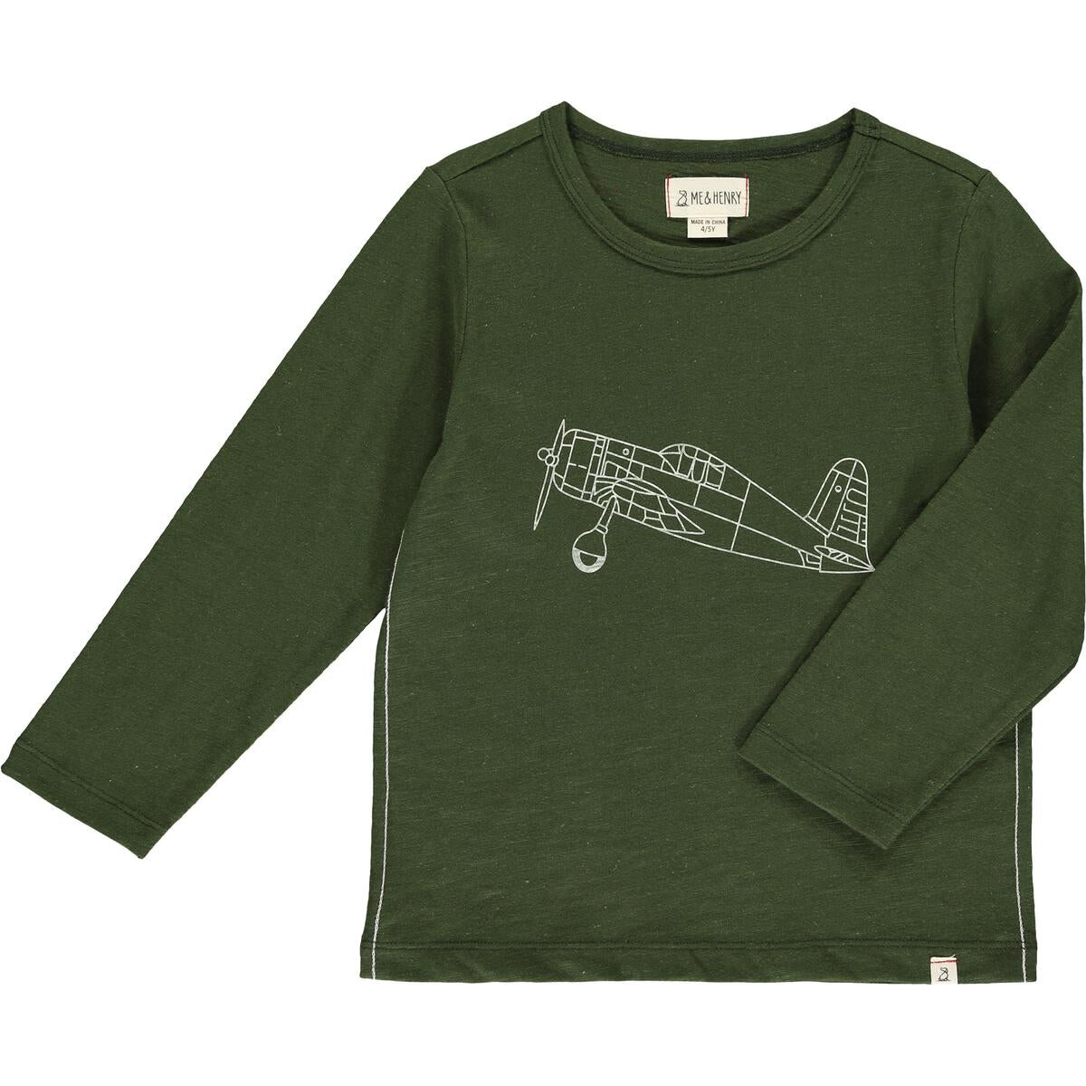 Spitfire Printed Raglan Tee- Green