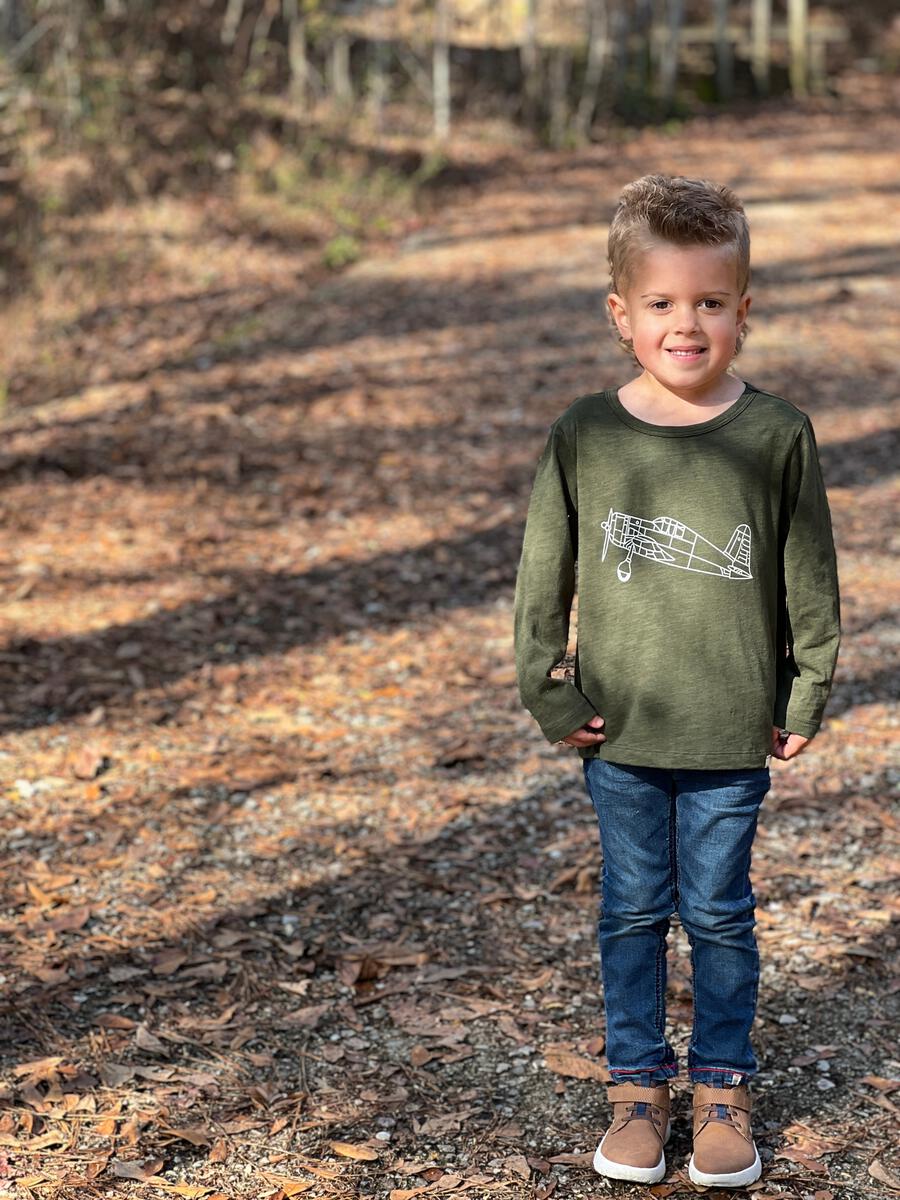 Spitfire Printed Raglan Tee- Green