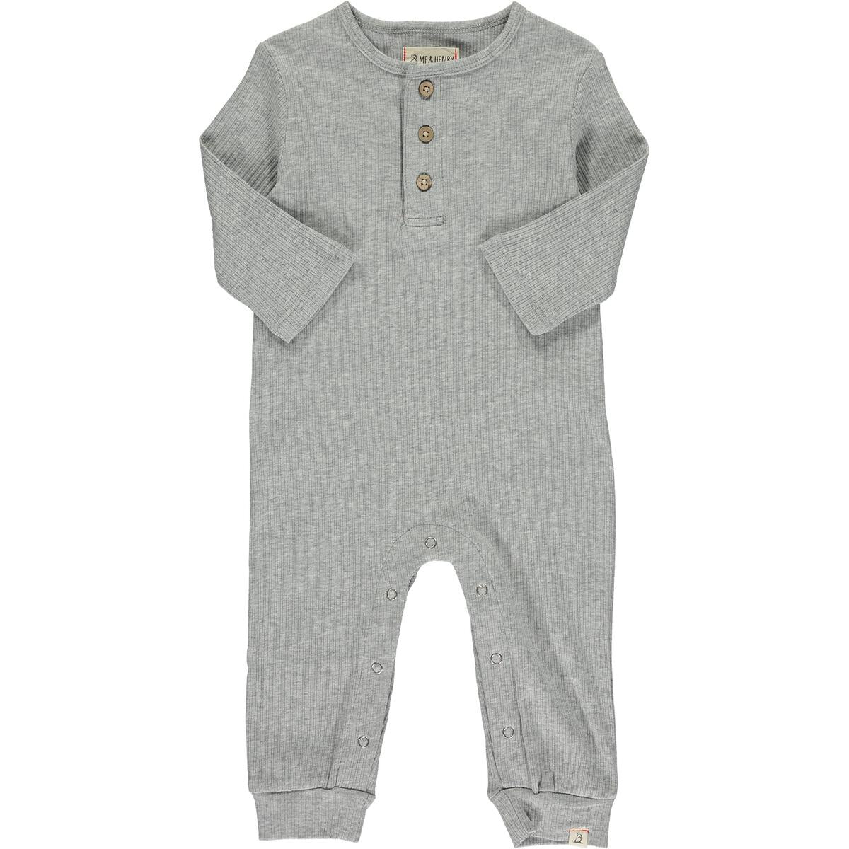 Ribbed Romper - Grey