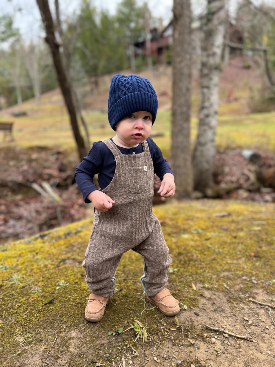 Ribbed Onesie - Navy