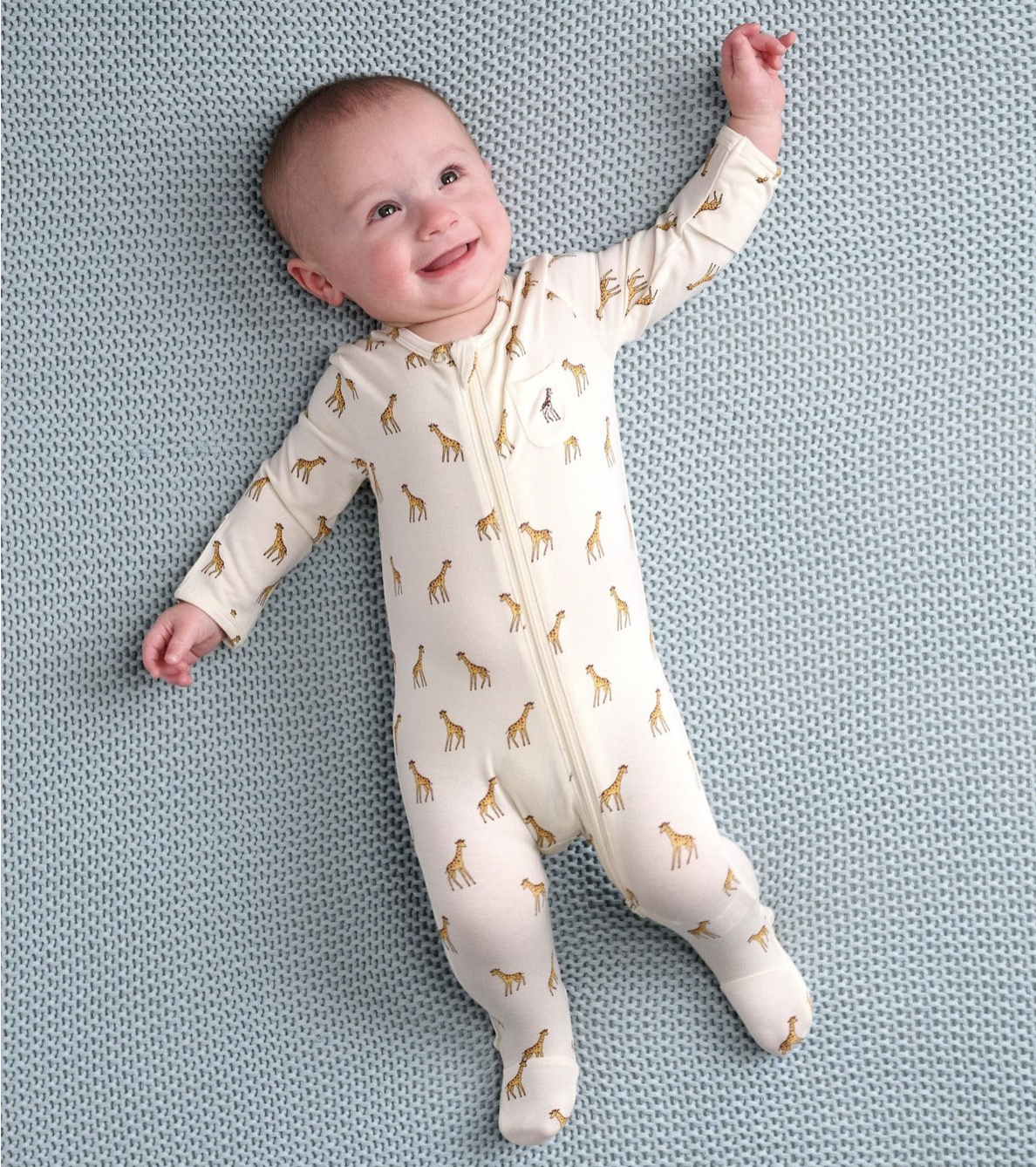 Little Giraffes Baby Footed Sleeper