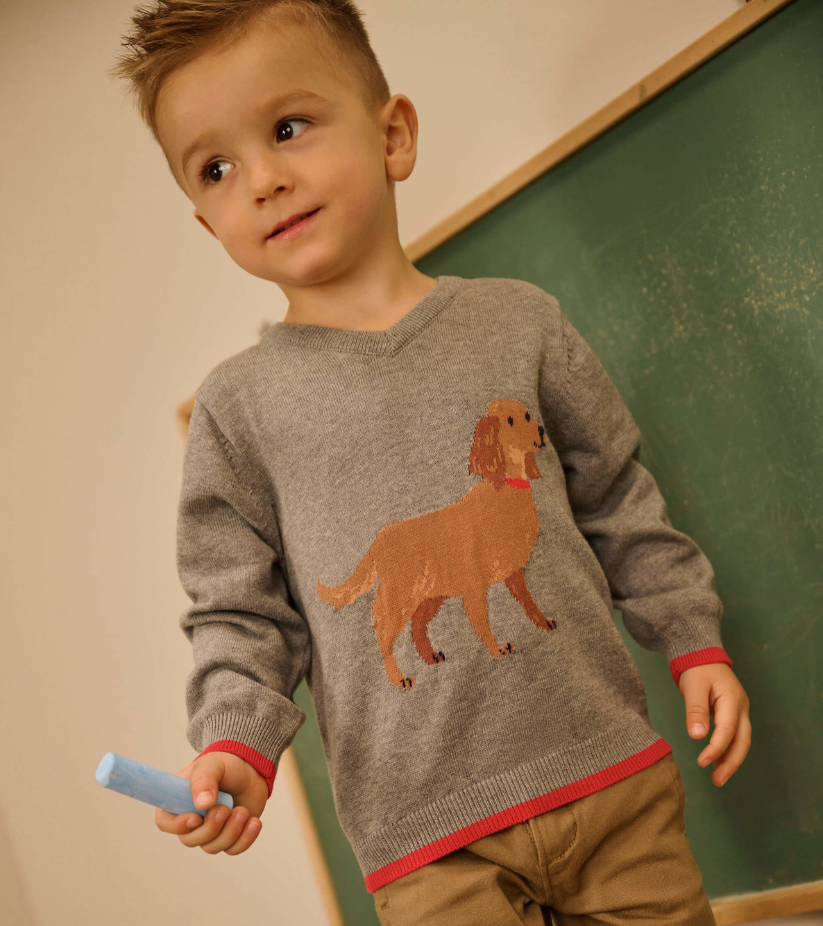 The Pups V-Neck Sweater