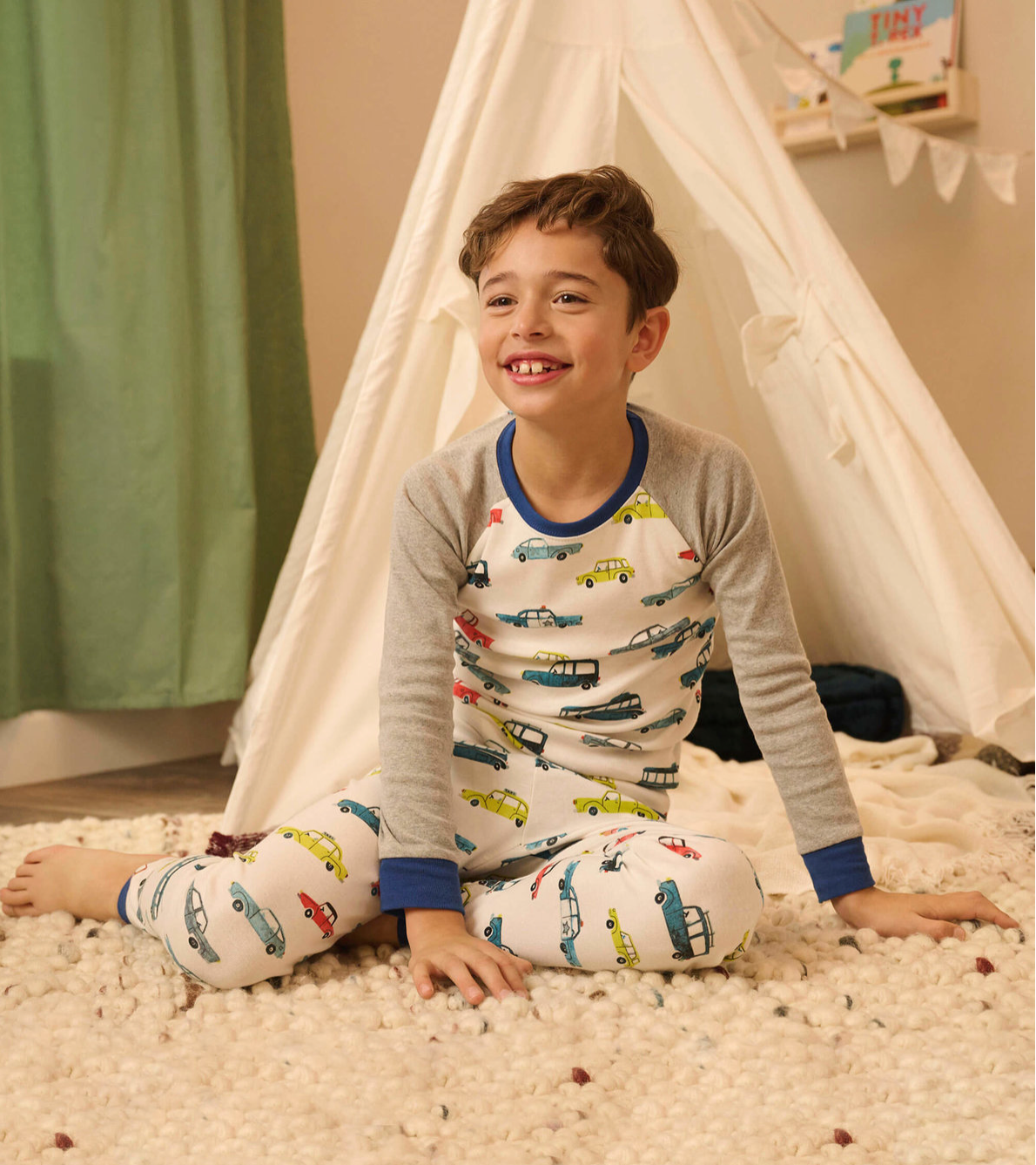 Cars Raglan Kids Pajama Set