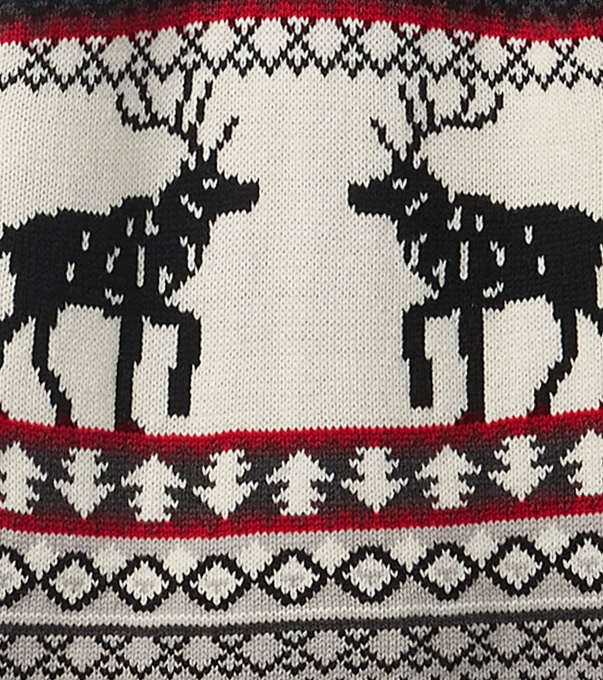 Holiday Elk Shawl Collar Cardigan