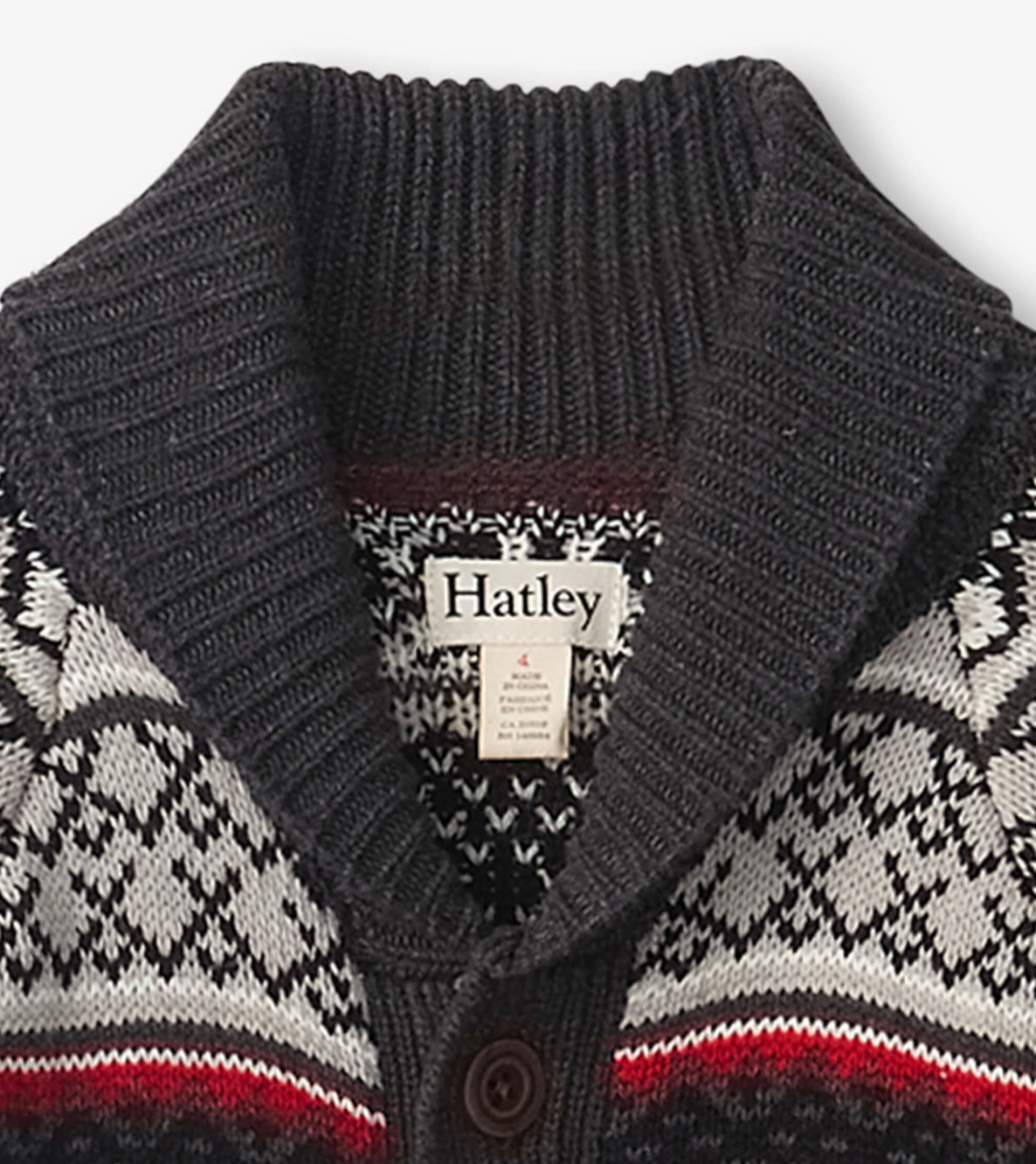 Holiday Elk Shawl Collar Cardigan