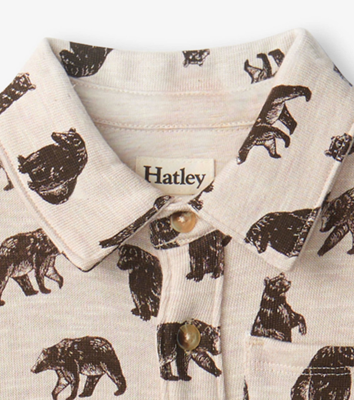 Brown Bear Button Down Shirt