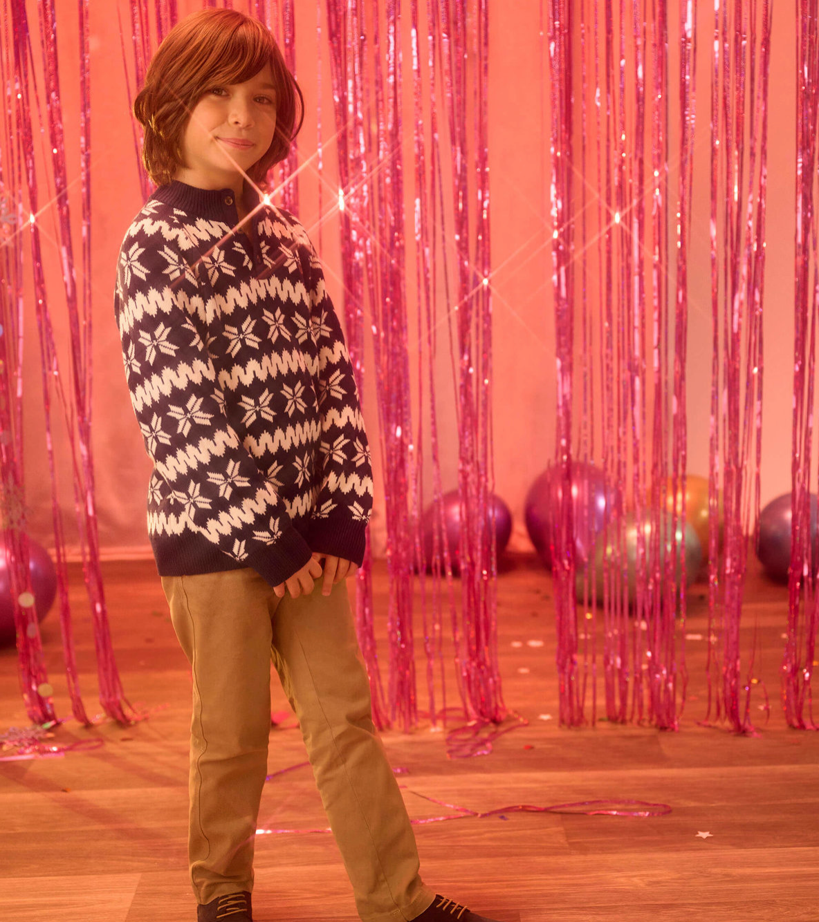 Winter Knit Mock Neck Sweater
