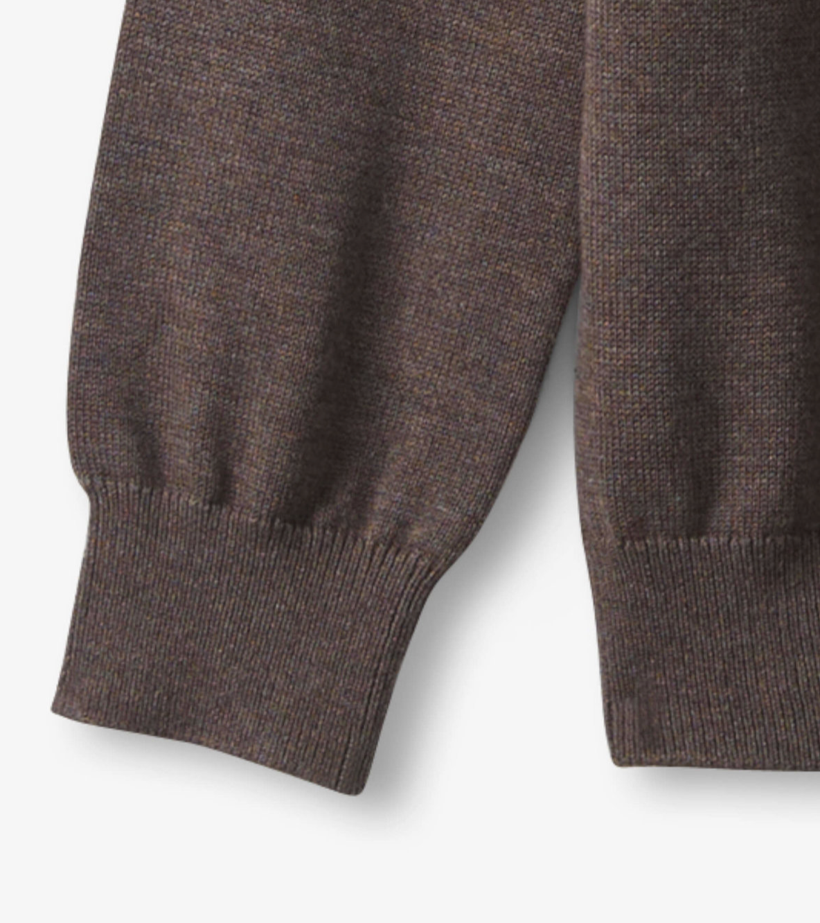 Brown Bear V-Neck Knit Sweater
