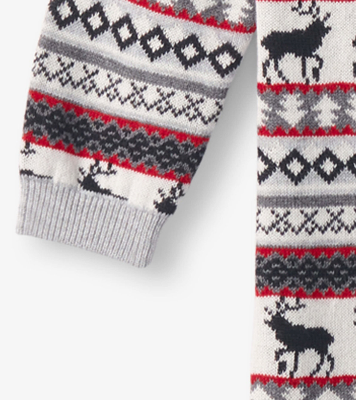 Baby Stag Fair Isle Sweater Onesie