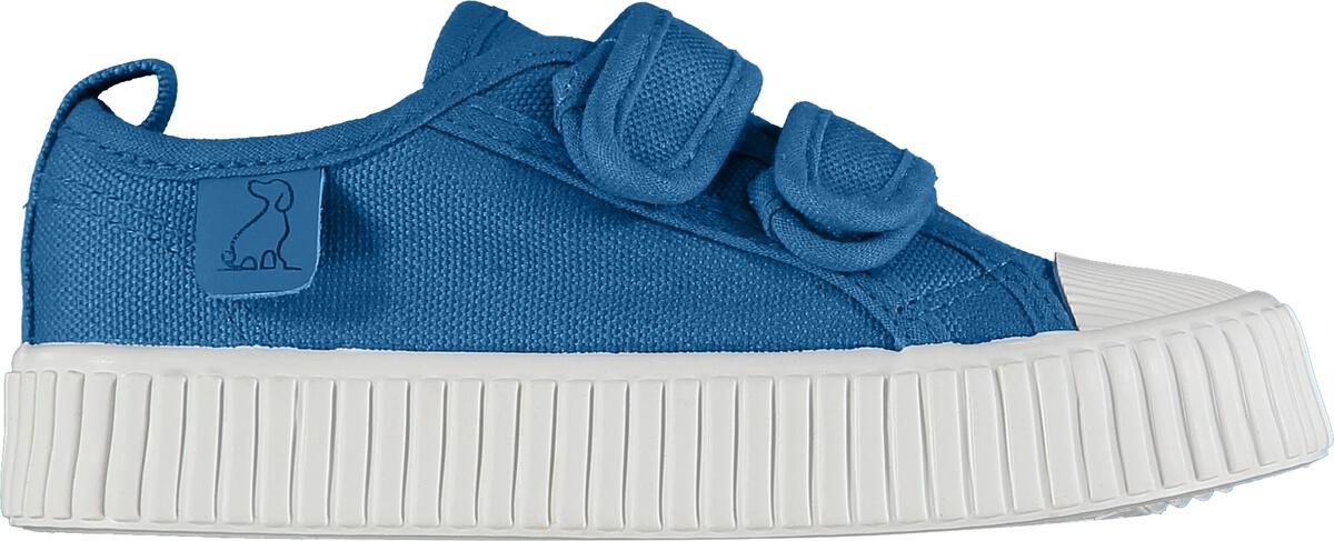 Double Velcro Canvas Shoe - Blue