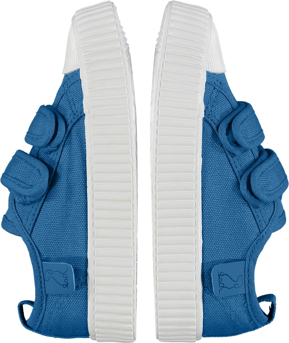 Double Velcro Canvas Shoe - Blue