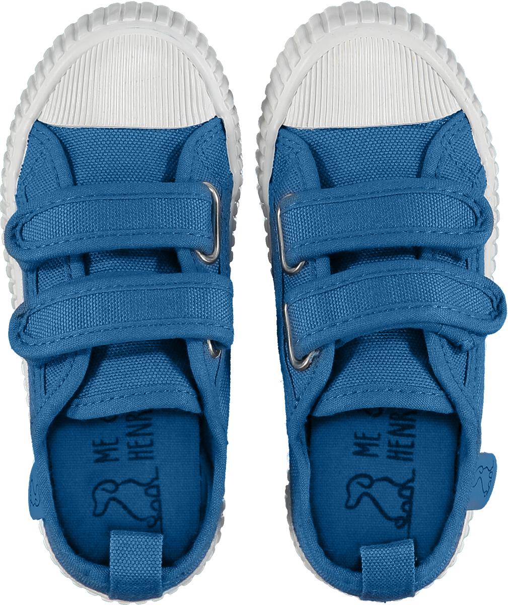 Double Velcro Canvas Shoe - Blue