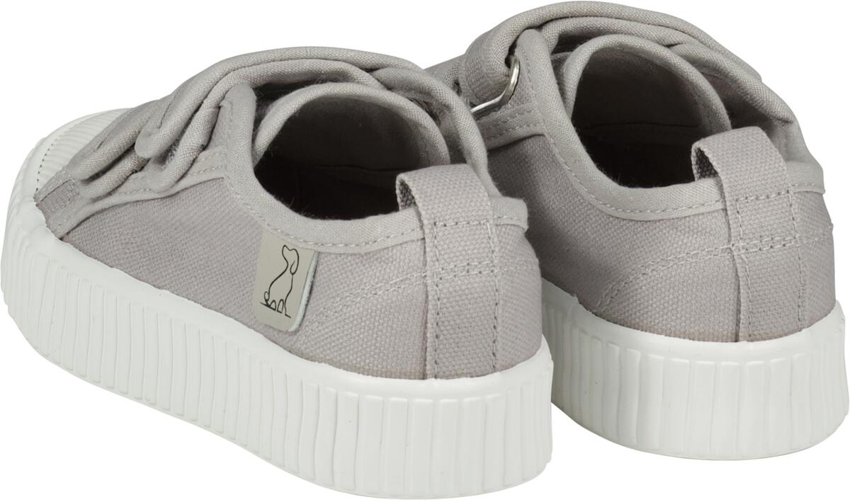 Double Velcro Canvas Shoe - Grey