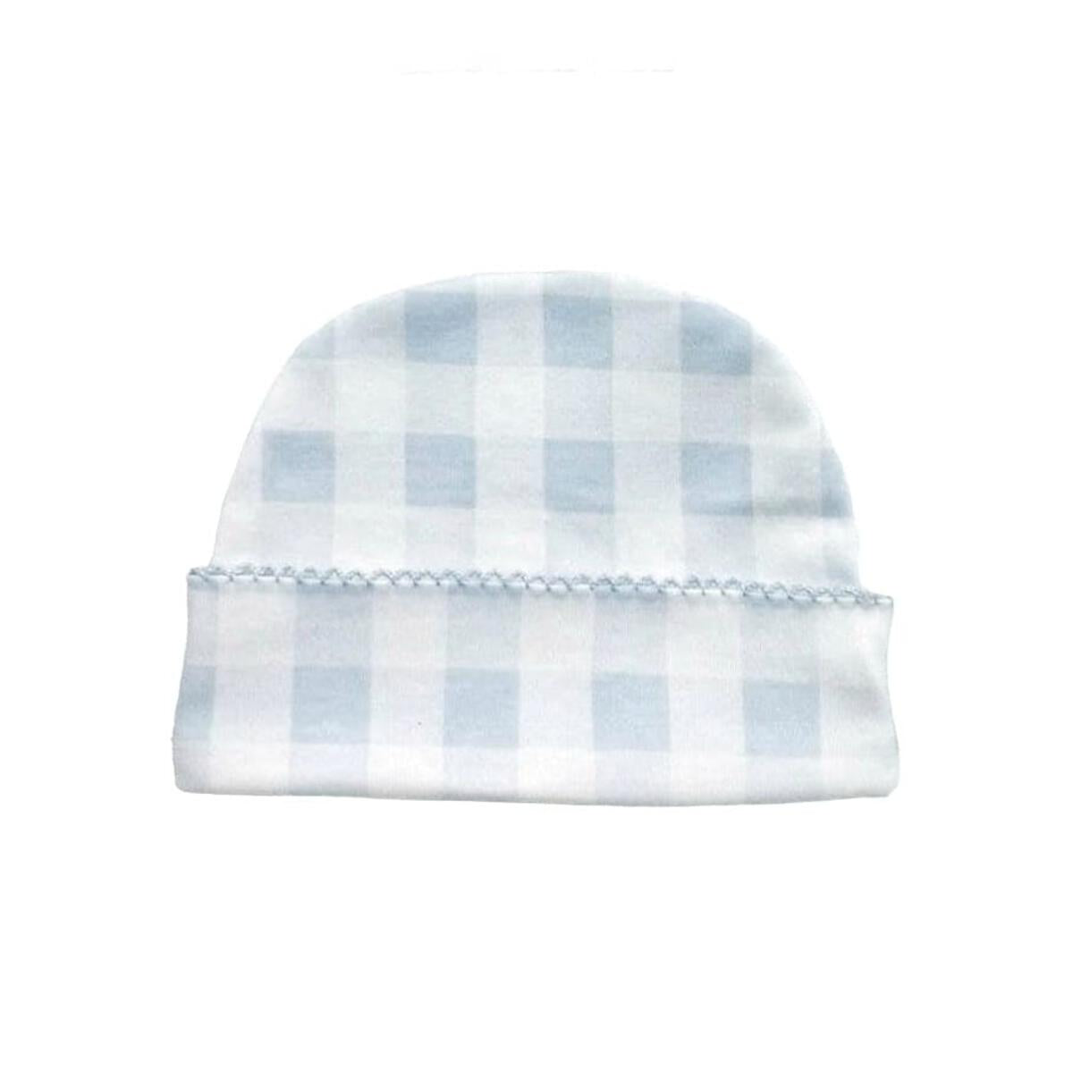 Vichy Beanie Hat - Blue
