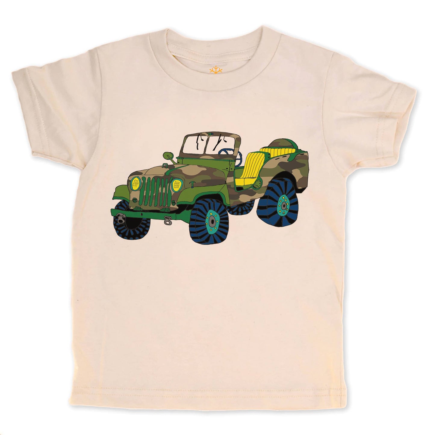 Jeepster Camo Tee - Natural Organic