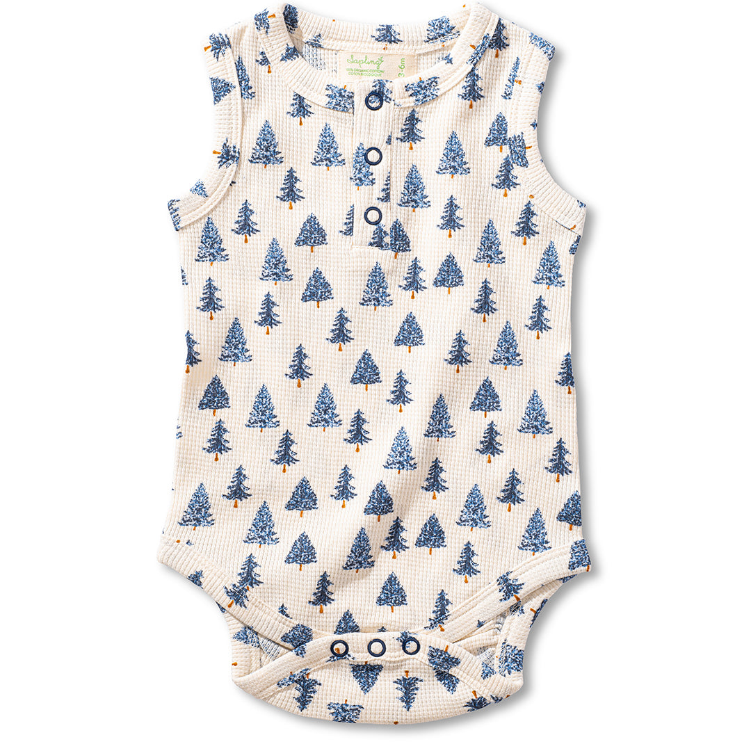Pine Tree Waffle Tank Bodysuit