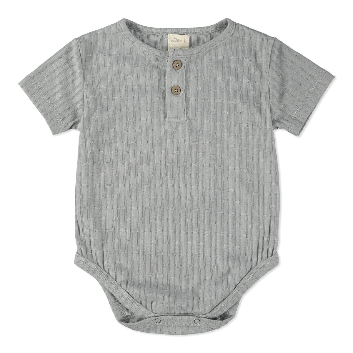 JAVON Short Sleeve Onesie, Grey