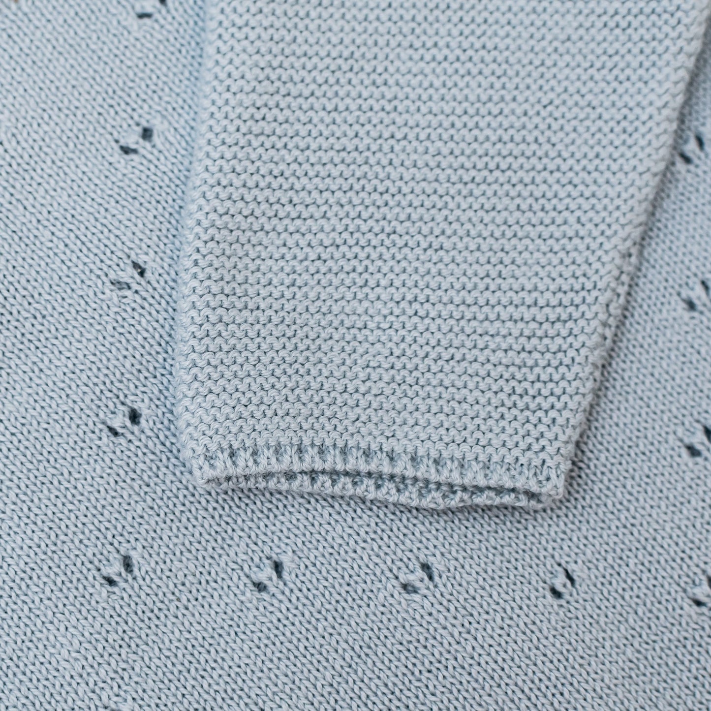Pima Knitted Cardigan & Pant - Sky Blue