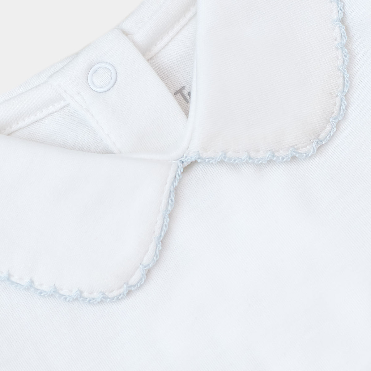 Collar Bodysuit - White & Blue
