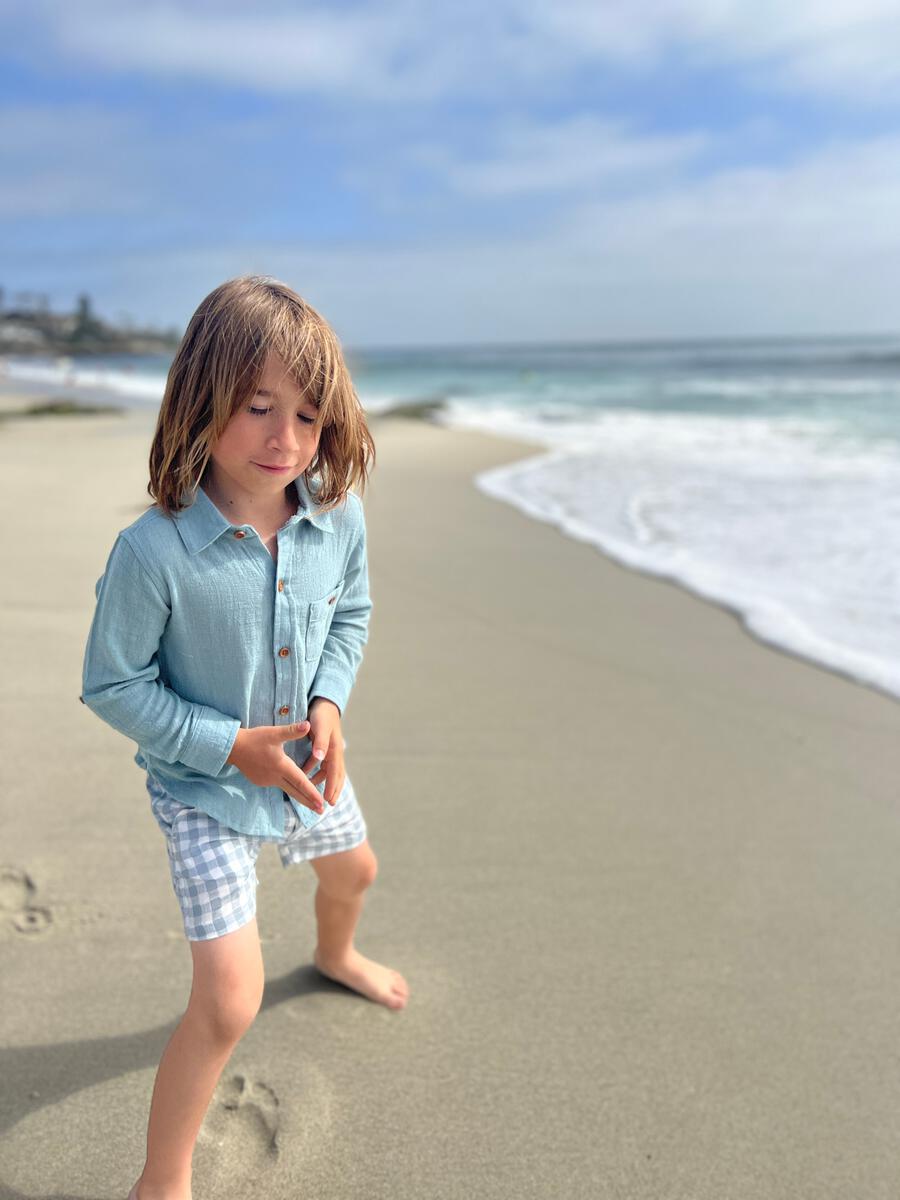 MERCHANT Long Sleeved Shirt, Seafoam