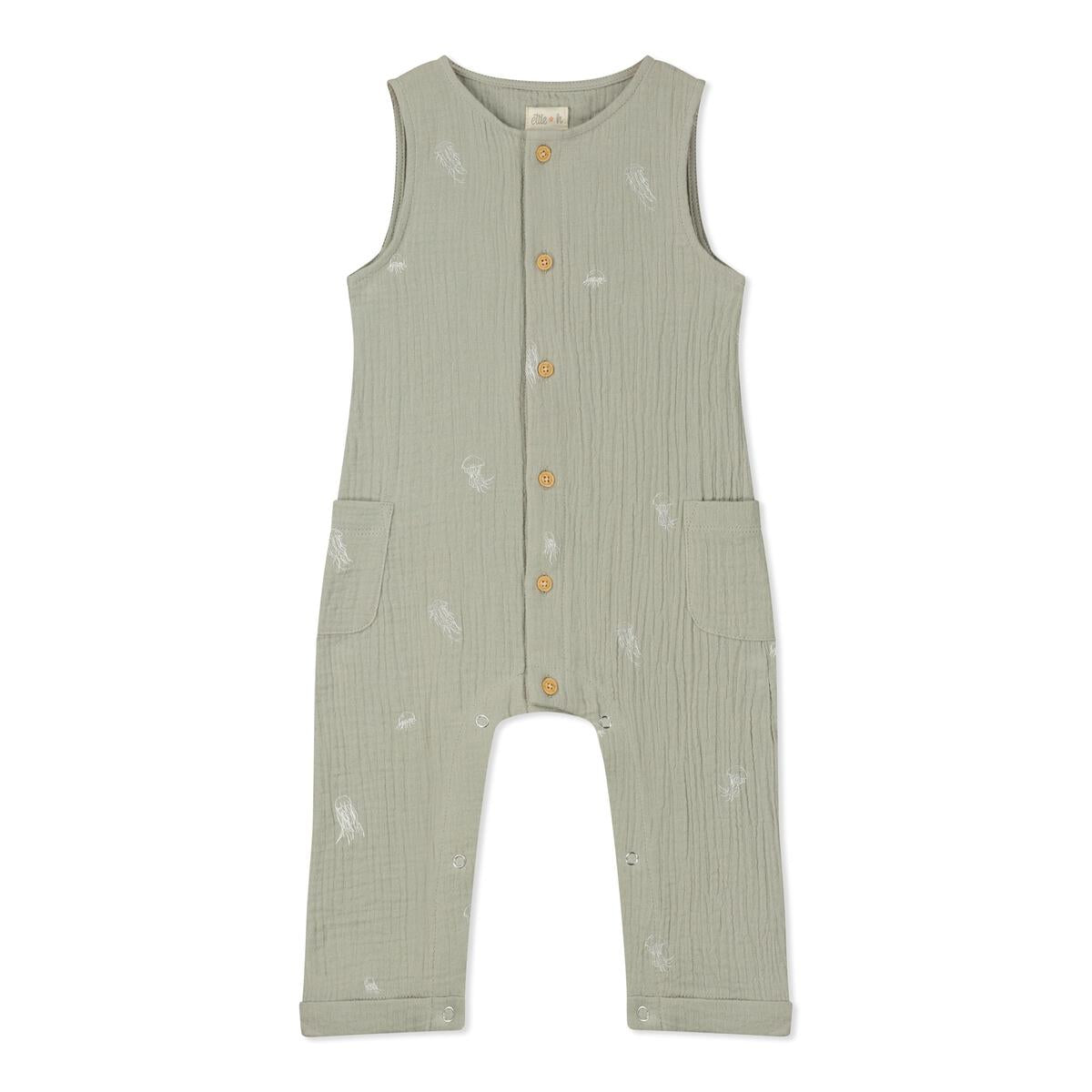 MEWAN Romper, Grey Jellyfish