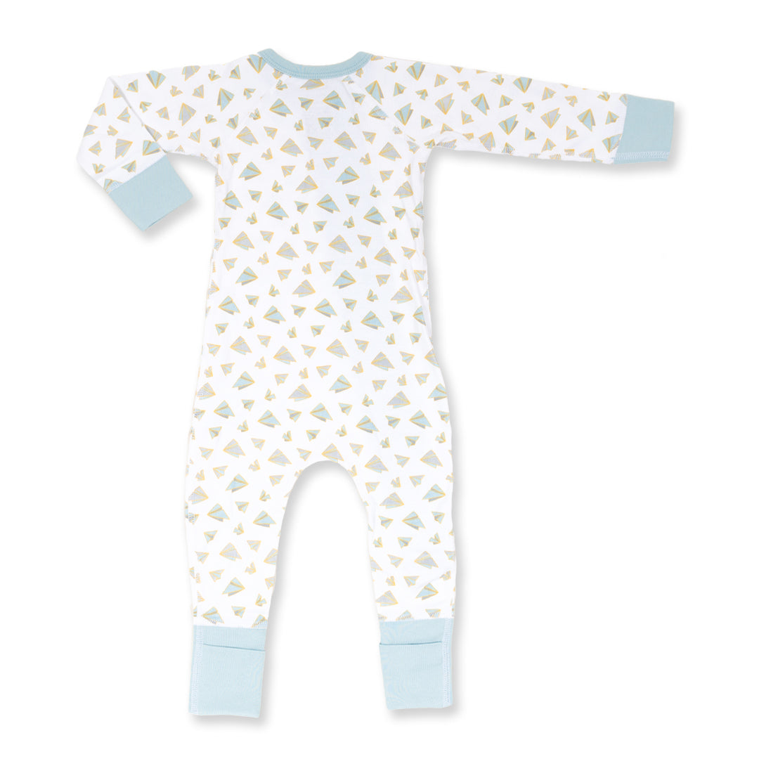 Paper Plane Zip Romper