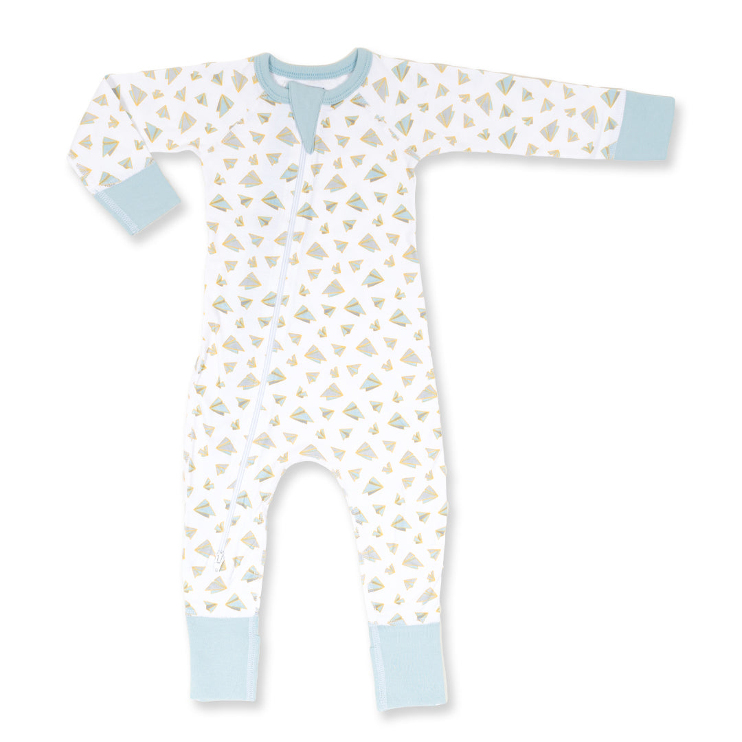 Paper Plane Zip Romper