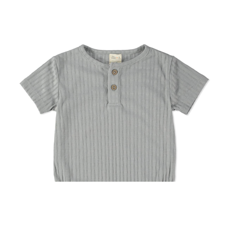 JAVON Short Sleeve Top, Grey
