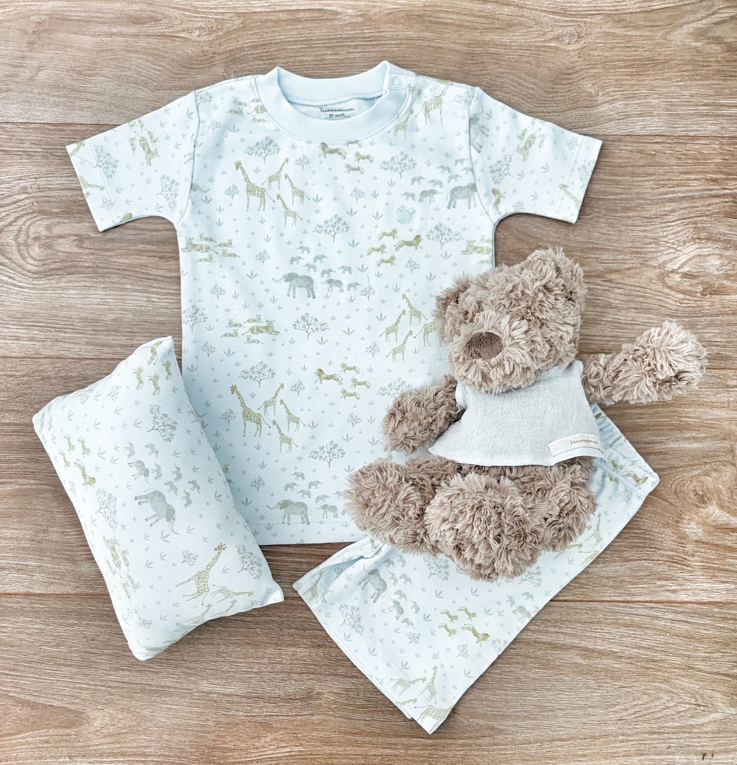 Safari Short Set Pajama Set - Blue