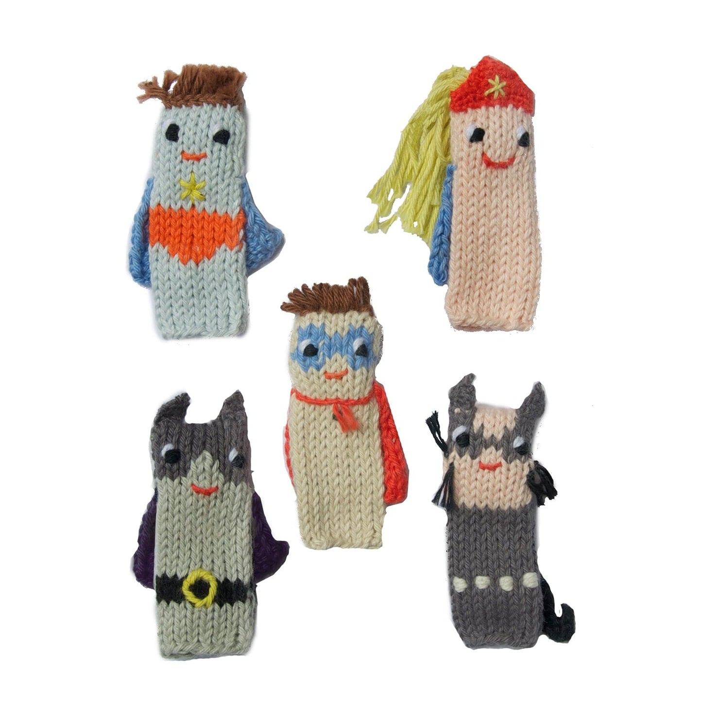 Finger Puppets, Super Hero (set of 5)