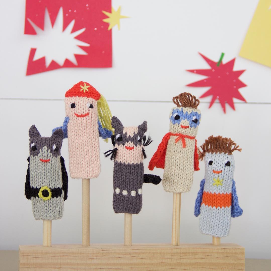 Finger Puppets, Super Hero (set of 5)