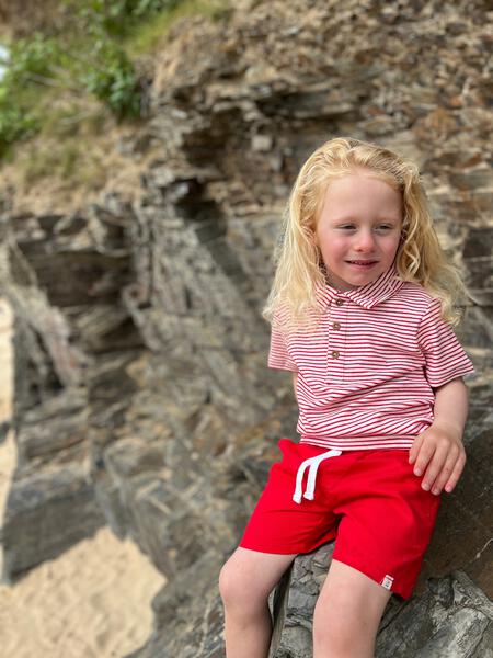 Red Striped Polo