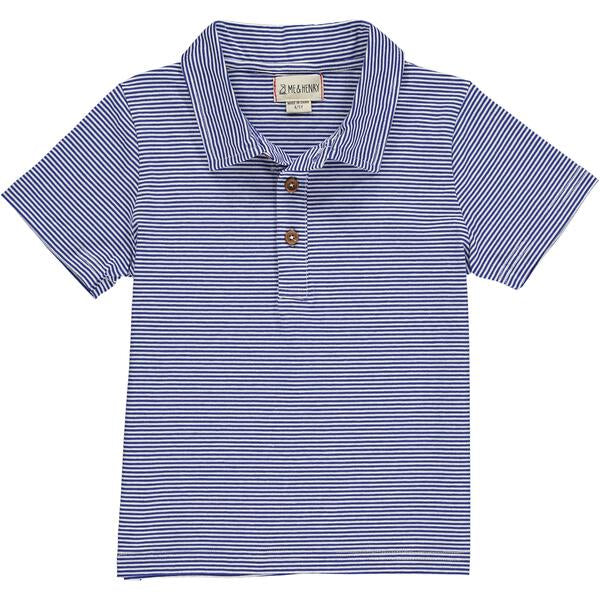 Blue Striped Polo