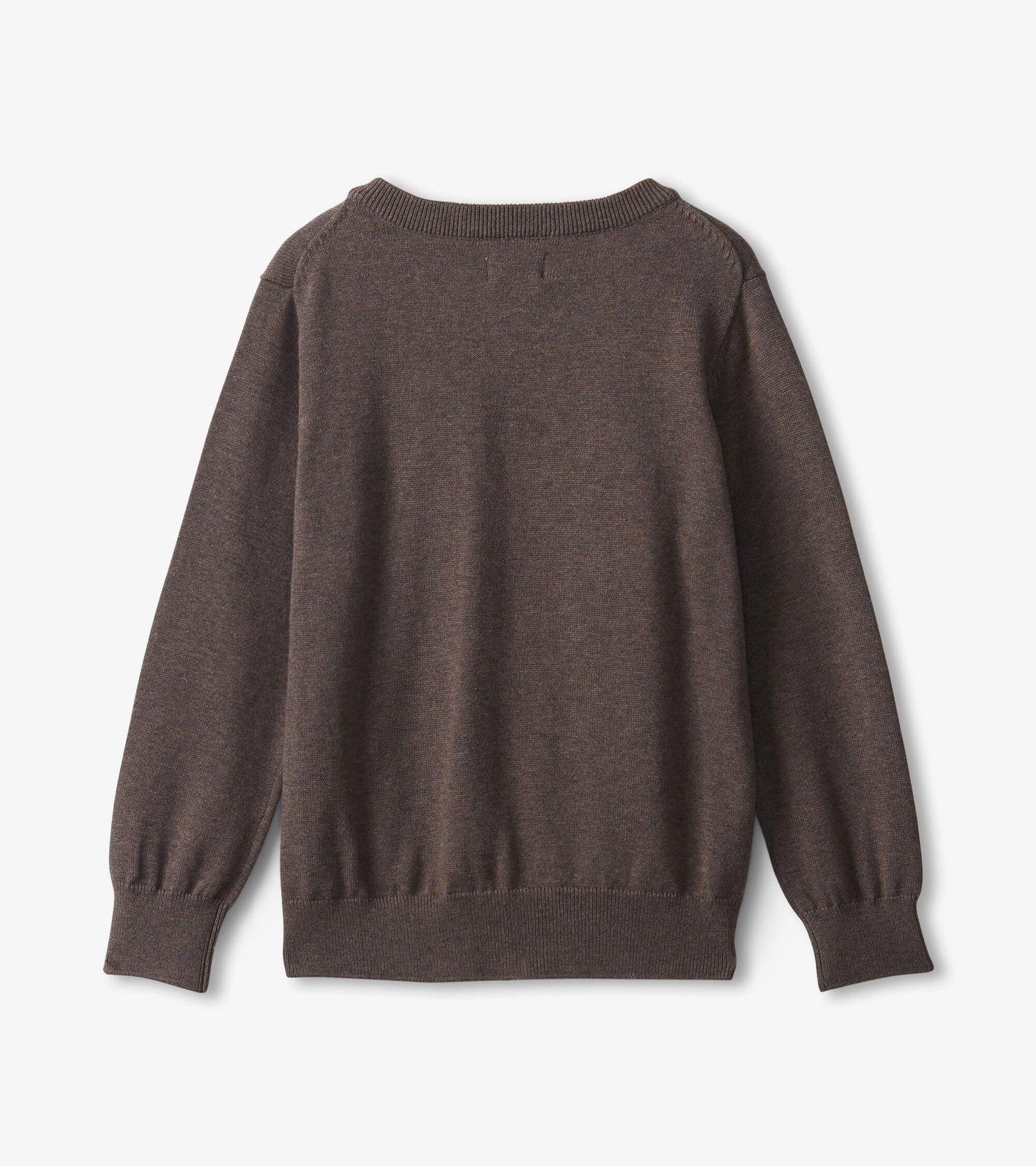 Brown Bear V-Neck Knit Sweater