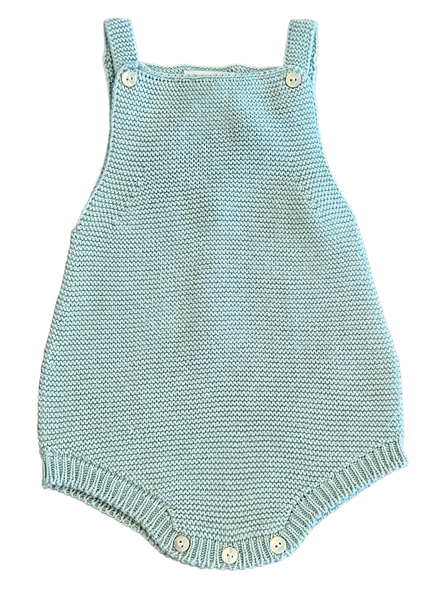 Knit Dungaree Bubble - Jade Green