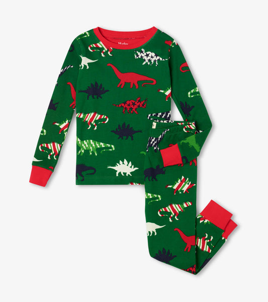 Christmas Dinos Organic Cotton Pajama Set