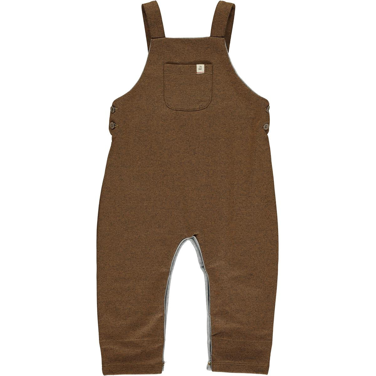 Jersey Overalls - Heathered Brown